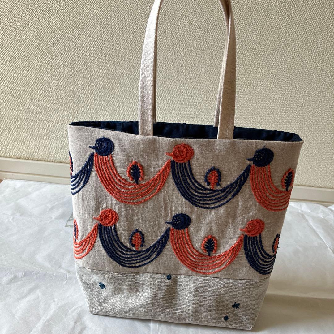 ミナペルホネン 生地使用　twitter お散歩トートバッグ