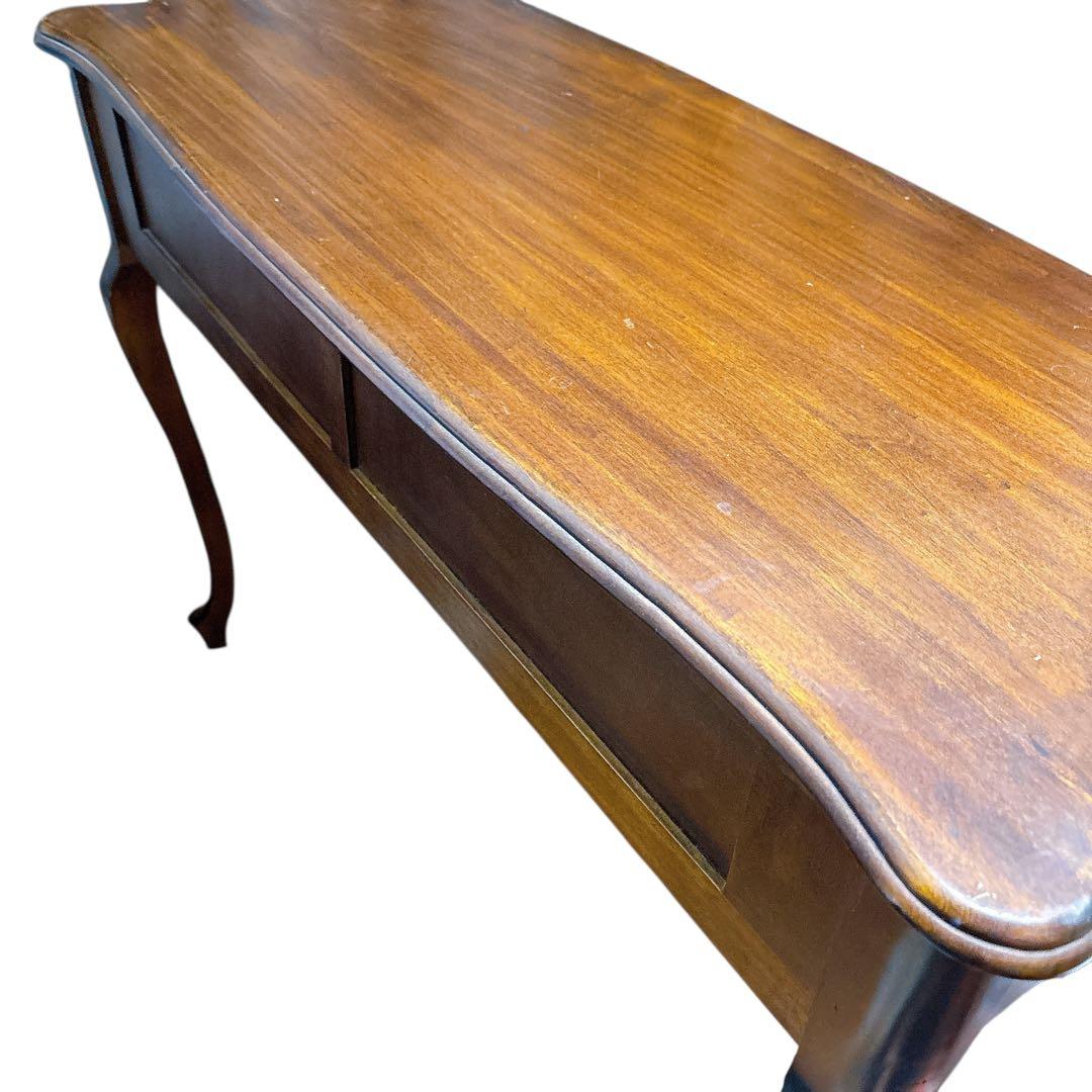 アンティーク 彫刻　猫脚　木製 コンソールテーブル デスク ヴィンテージ