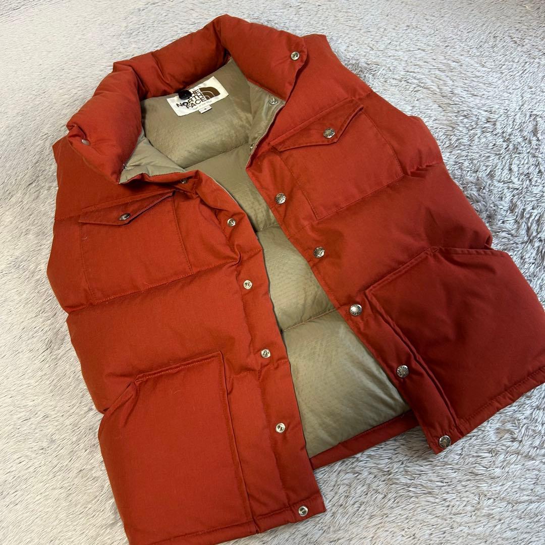 THE NORTH FACE ザノースフェイス　ダウンベスト　アメリカ製　茶タグ