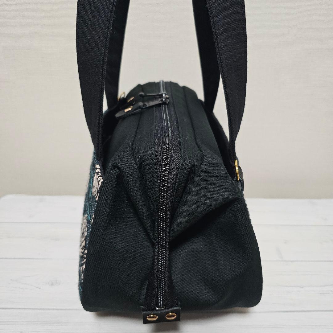 r.ぽってりボストンL rosy ブルーグリーン ミナペルホネン