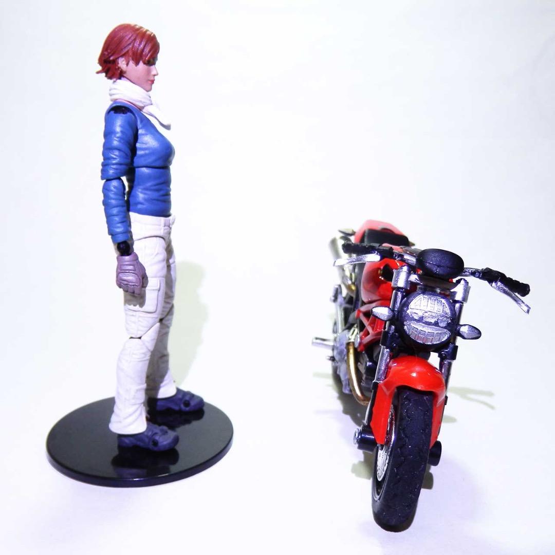 1/18スケール：可動フィギュア＆バイク（ミニカー）：個人塗装＆改造品セット