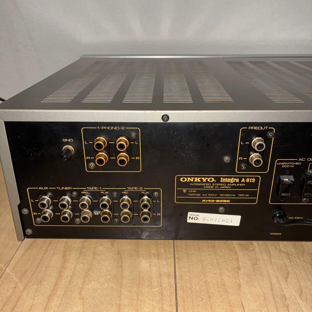 名機　onkyo A-819プリメインアンプです いい音です！！