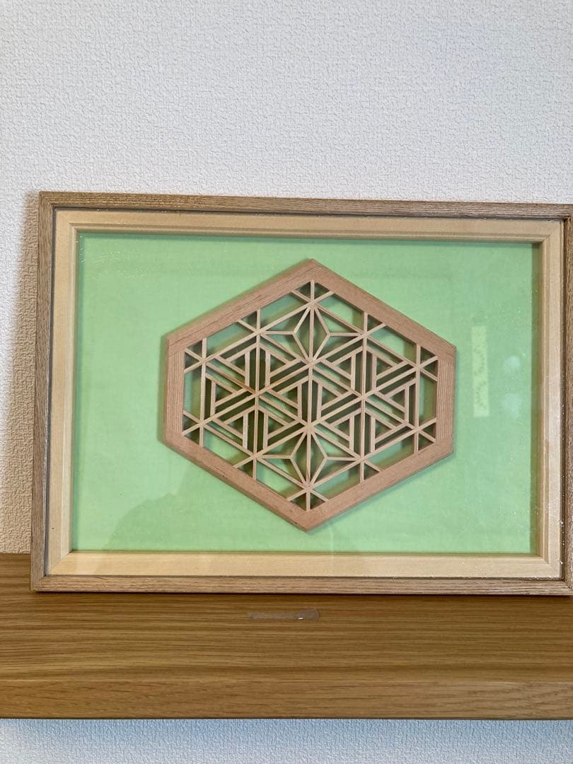 組子細工　 フレーム付き