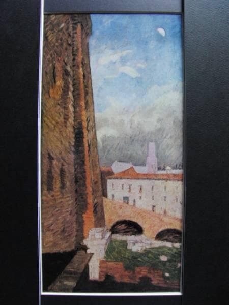 藤島武二、カンピドリオのあたり２、画集、新品額付