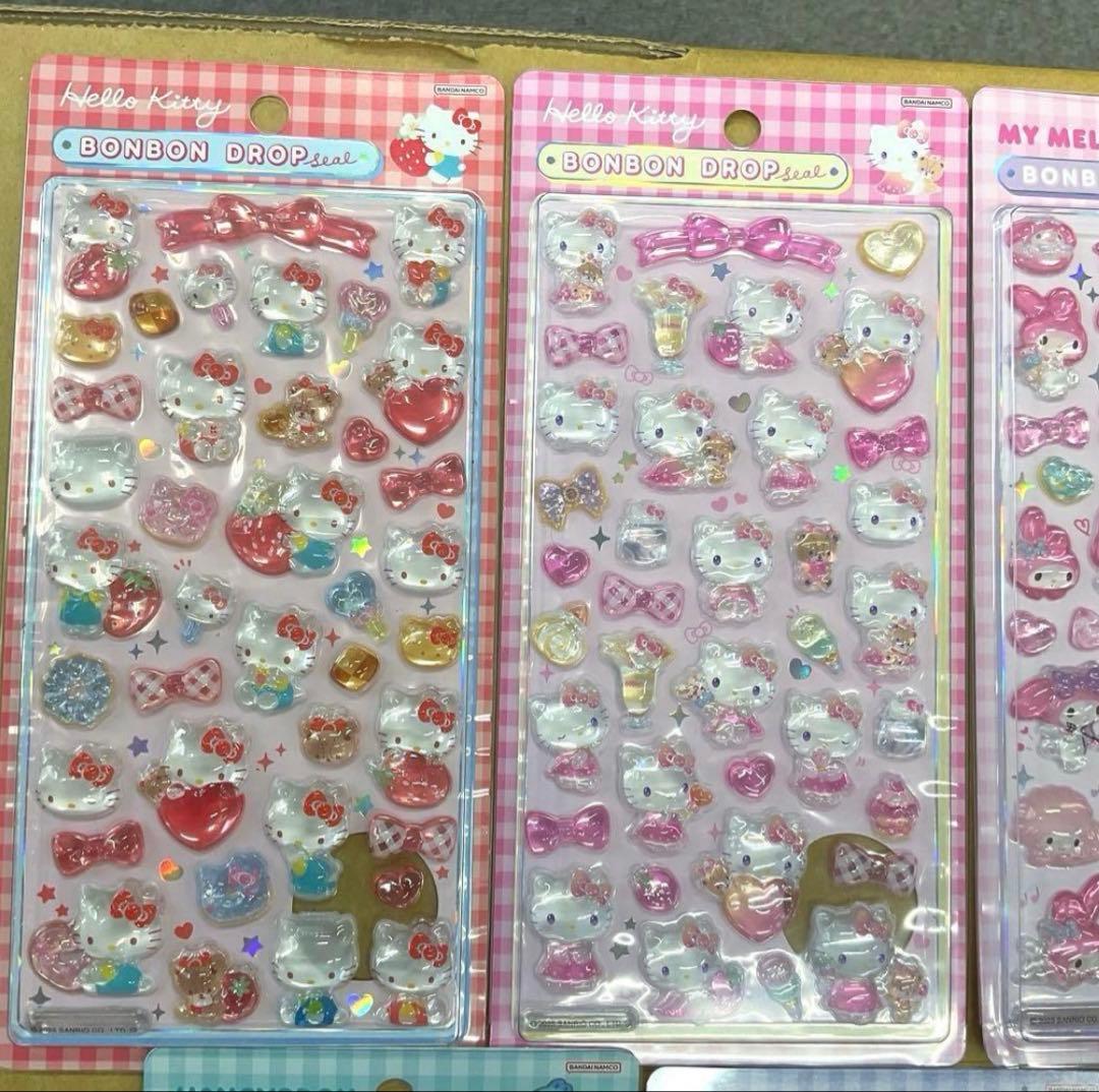 【国内正規品】新品未開封 サンリオ ボンボンドロップシール 7枚セット