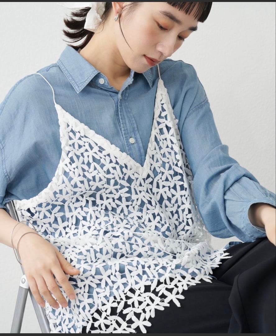 Omekashi レースオーバーキャミソール