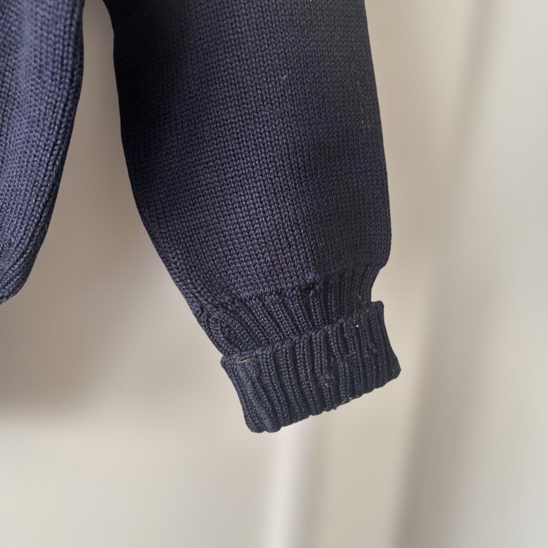 50.s ヴィンテージ　レタードセーター　ネイビー