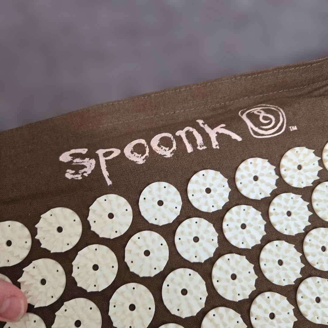 spoonk マッサージマット ブラウン 麻・綿