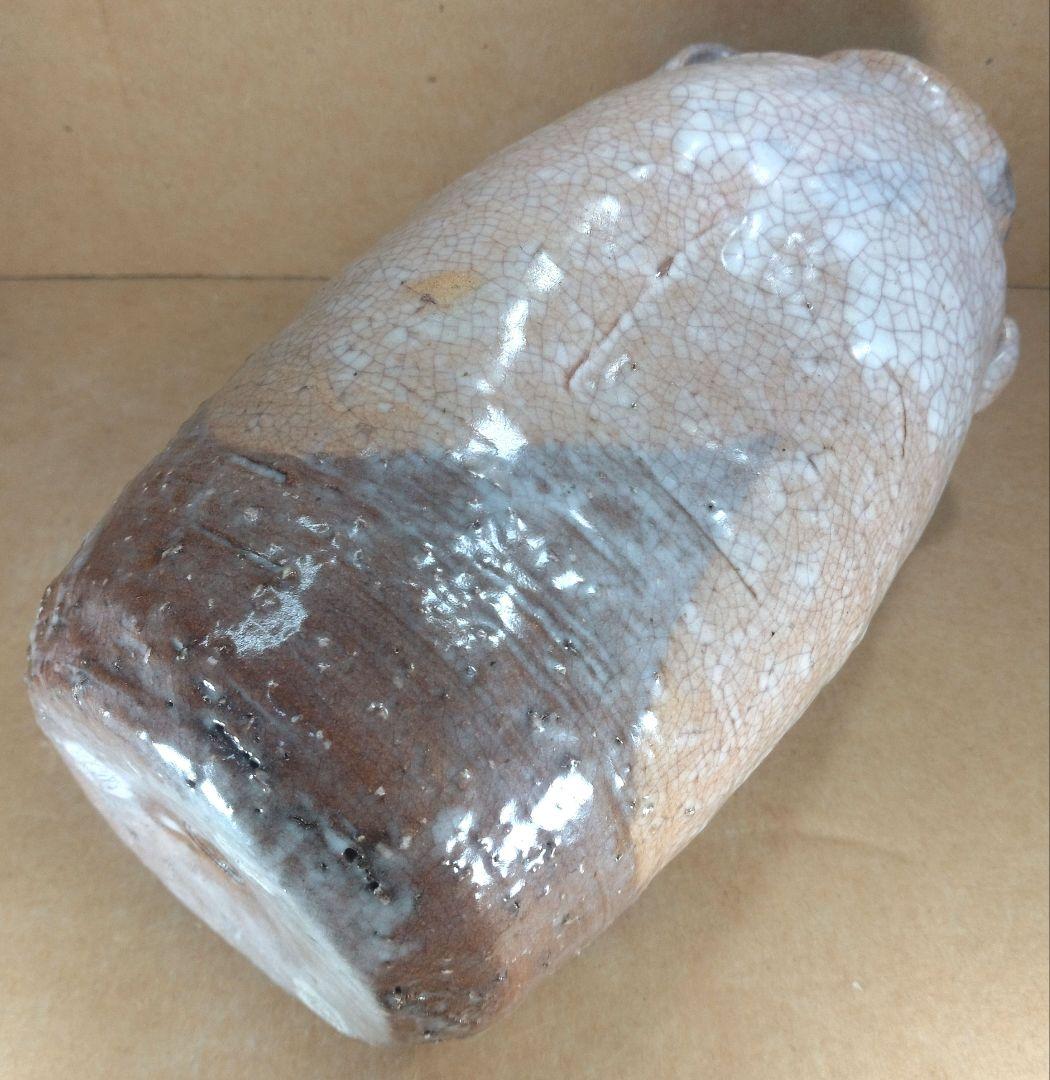 岡田裕 萩花入≪裏千家 十五代 鵬雲斎書付≫共箱 栞2 萩焼 岡田窯八代目 美品