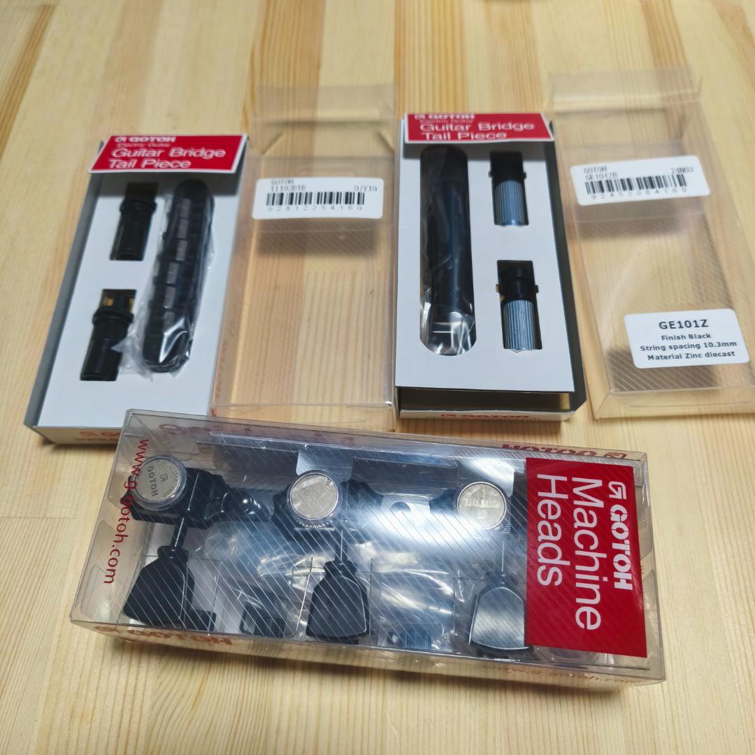 美品 GOTOH ロックペグ チタン サドル ブリッジ テールピース セット