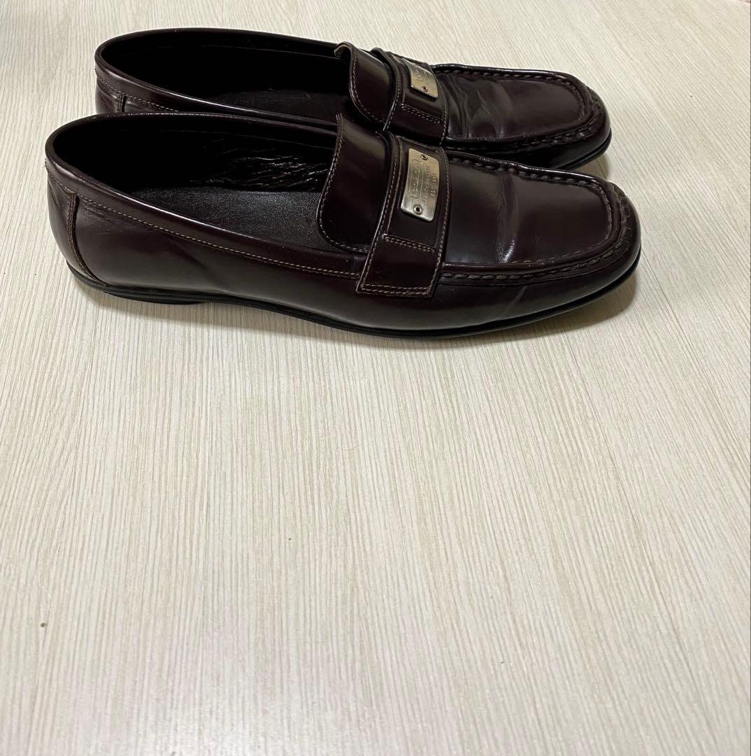 コーチ　ローファー　ブラウン