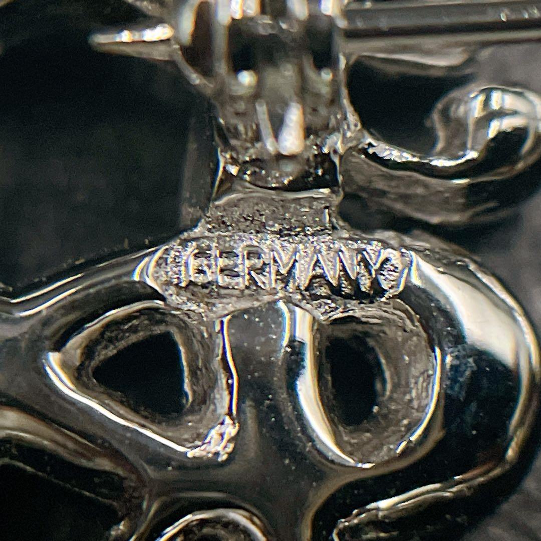 オールド　ディオール　エンブレムロゴ　ピンブローチ　コサージュ　ストーン付