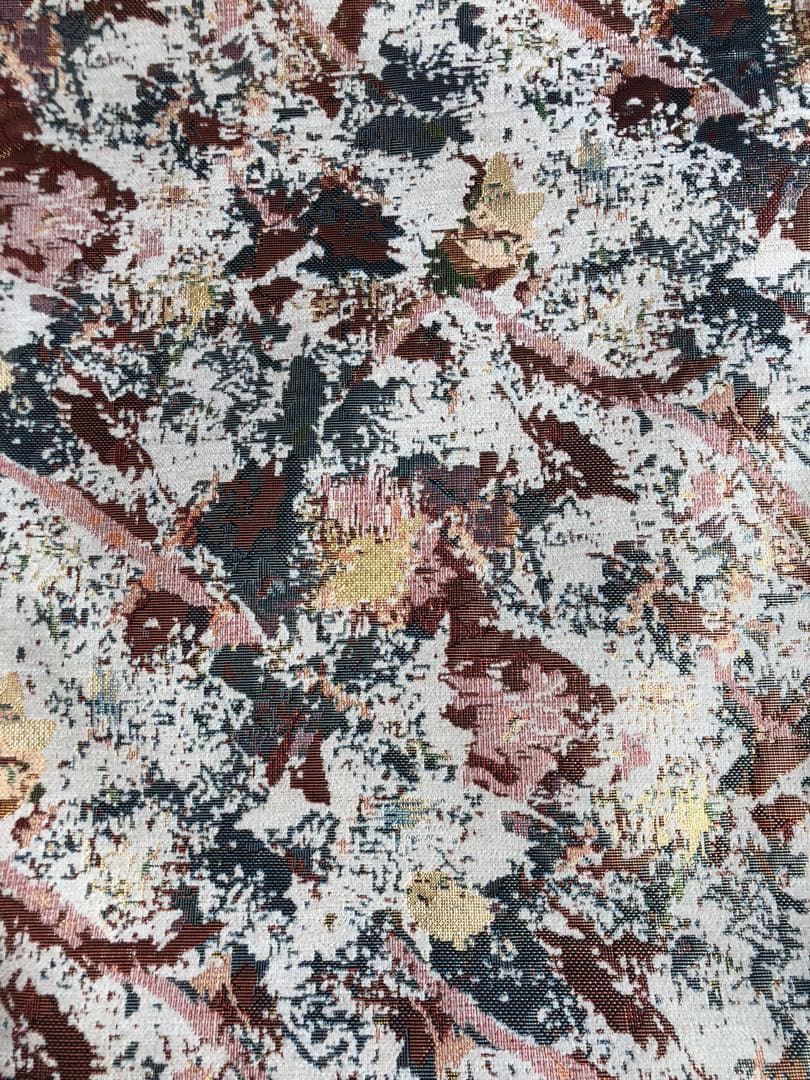 大人兵児帯　パレット　シェニールジャガードの長尺兵児帯　半幅帯