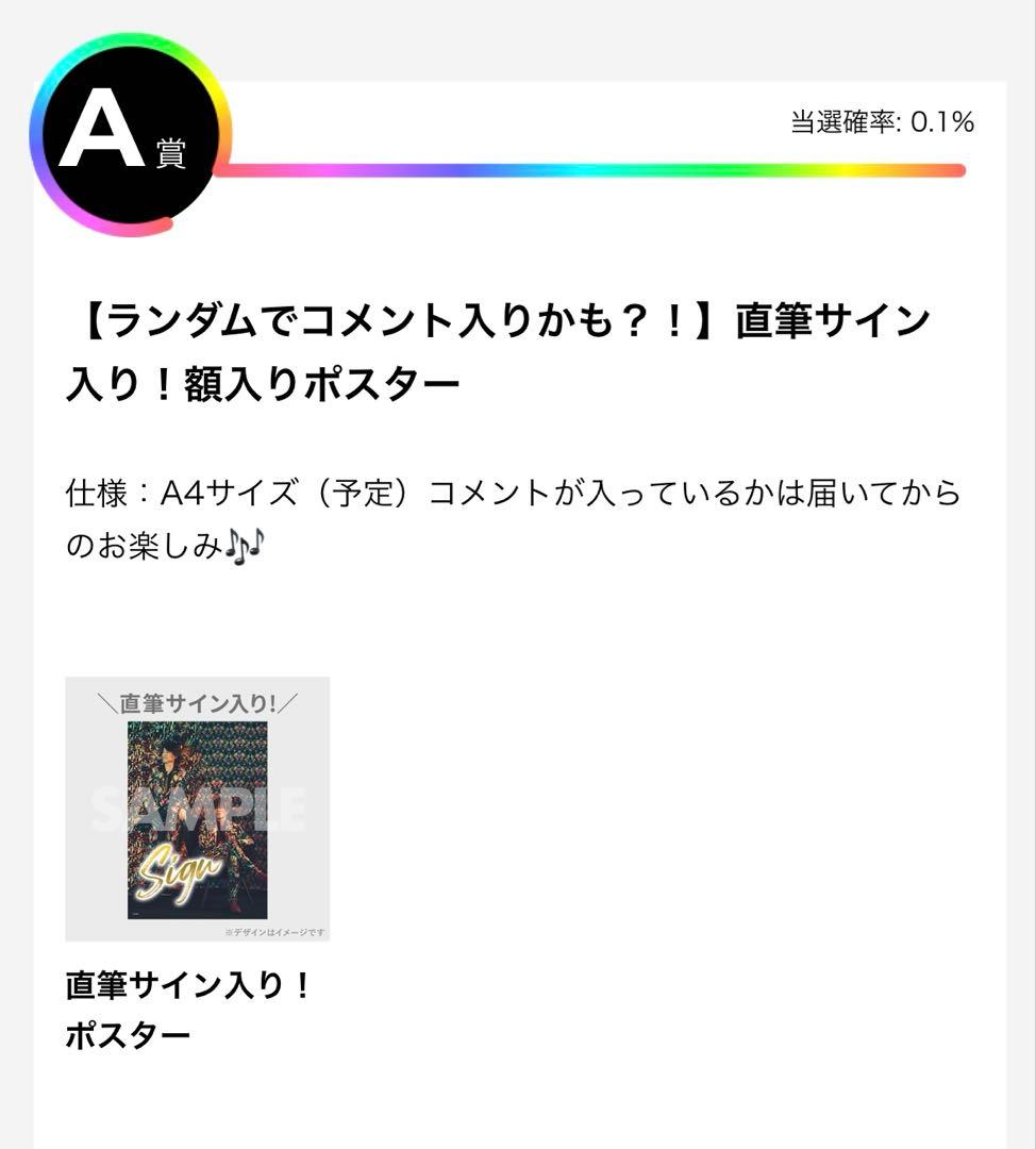 GRANRODEO ラッフルくじ A賞 ポスター