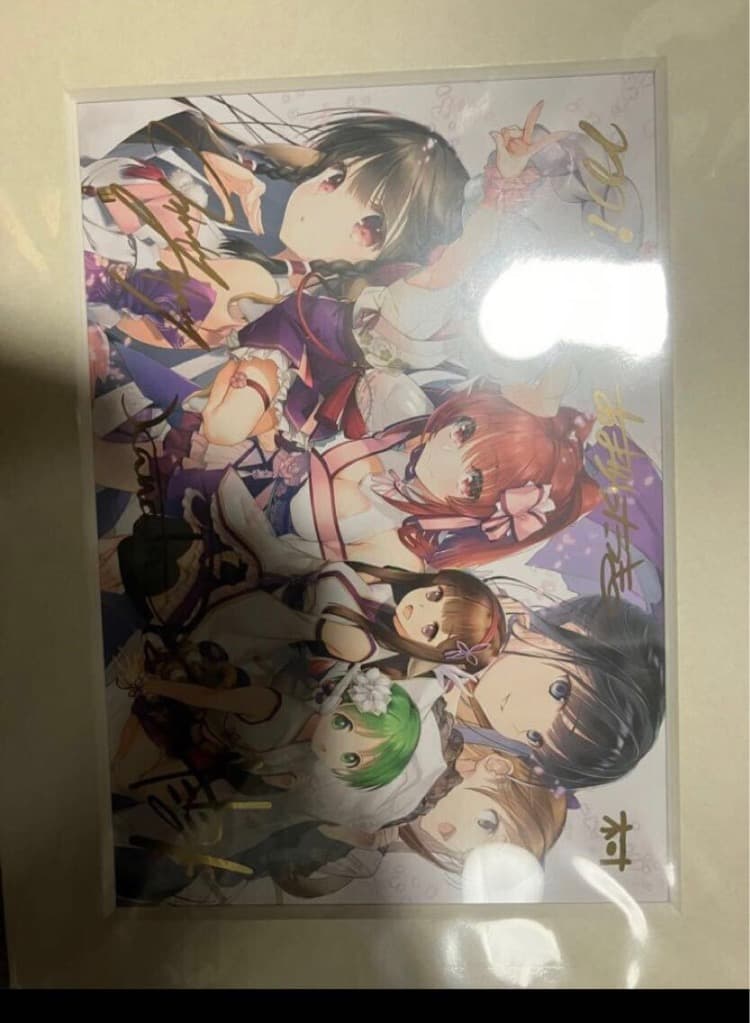 大アクアプラス祭 イラストレーター　箔押しサイン入り　A5キャラファインマット