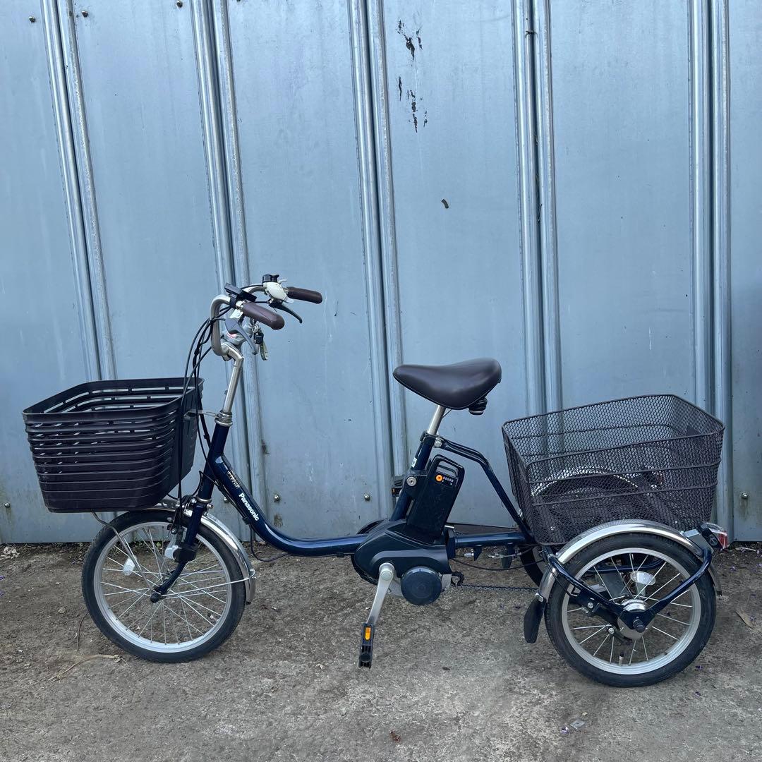 電動アシスト三輪車 前後バスケット付き
