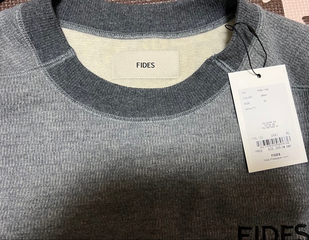 FIDES 裏起毛スウェット グレーXL