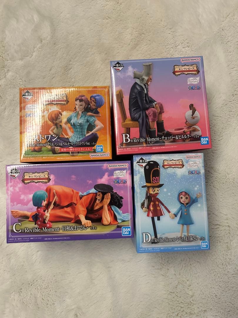 ワンピース 一番くじ Reversible Moment 4体セット