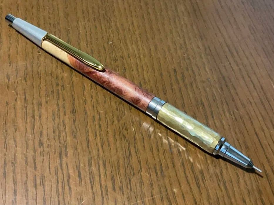 Steef&Co. ST Draft 紅豆杉瘤×鎚目模様真鍮グリップカスタム