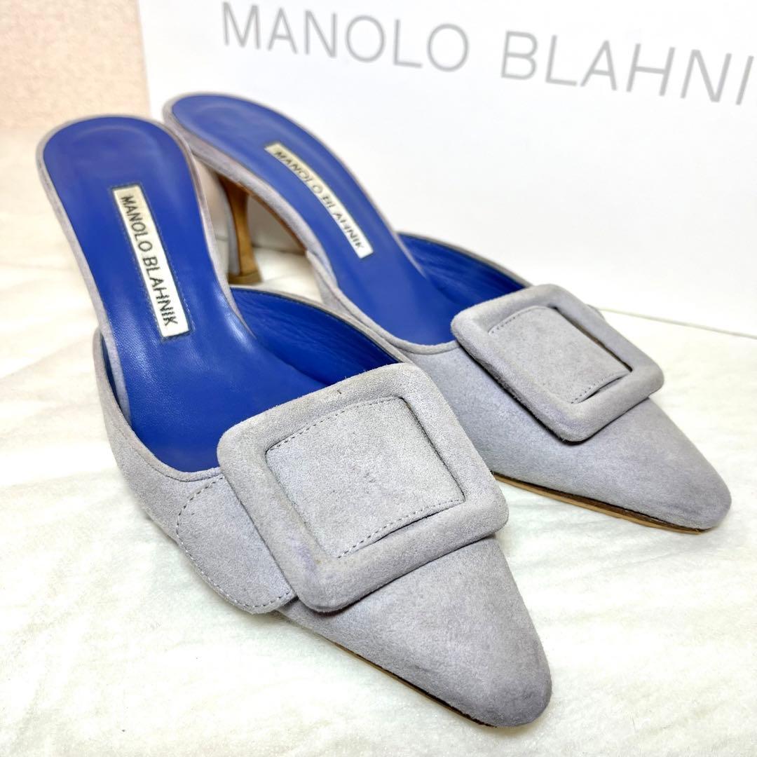 保存袋付★マノロブラニク　メイセール　ミュール　サンダル　サイズ37