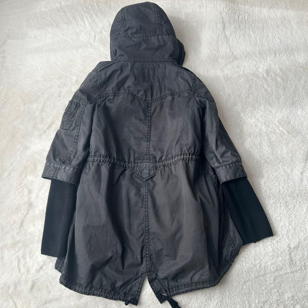 希少✨バーバリーブルーレーベル ミリタリー モッズコート ライナー ホースロゴ