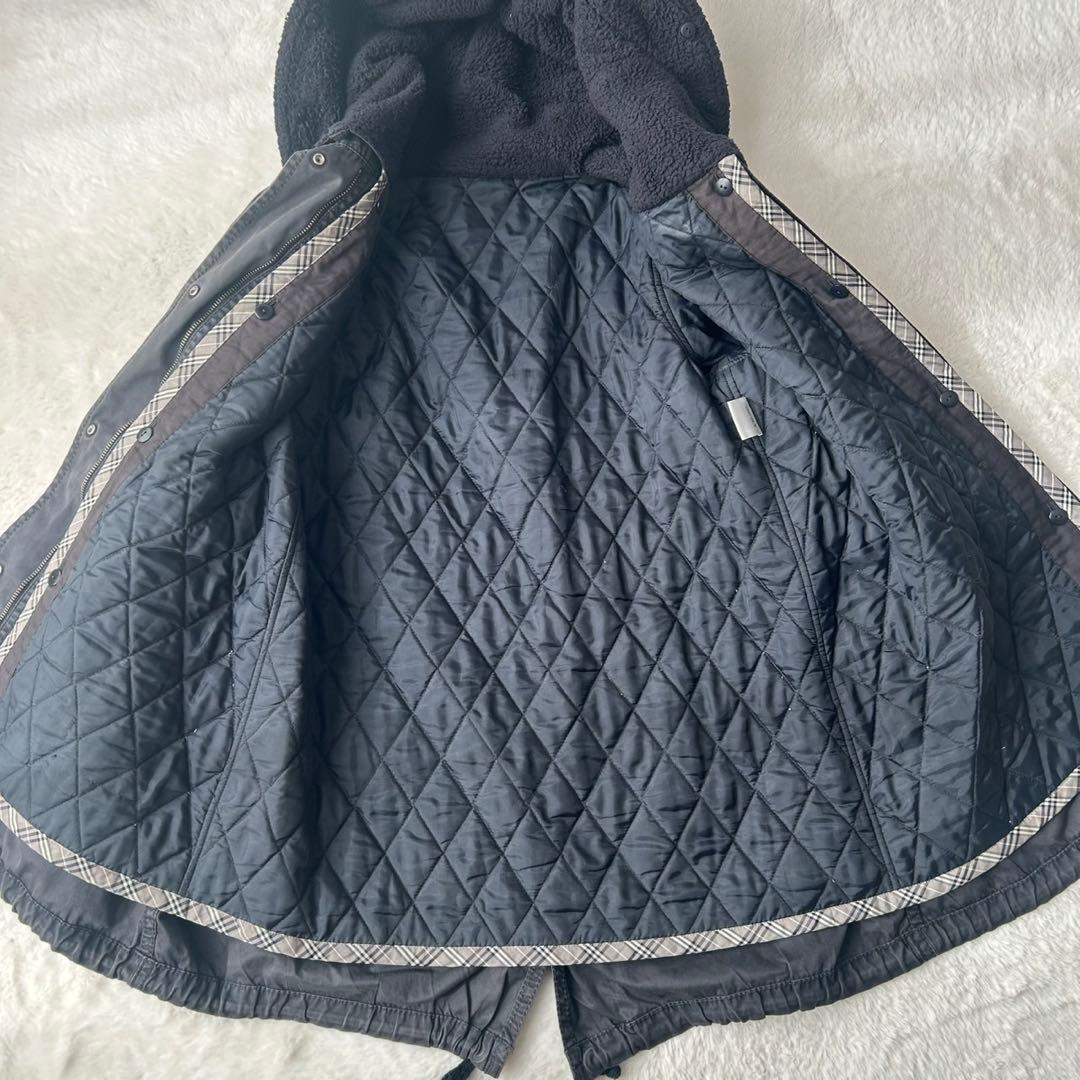 希少✨バーバリーブルーレーベル ミリタリー モッズコート ライナー ホースロゴ