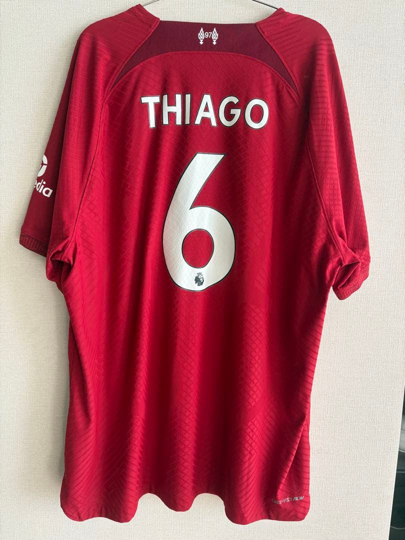 【正規品】リバプール チアゴ選手6番 オーセンティック2022-23