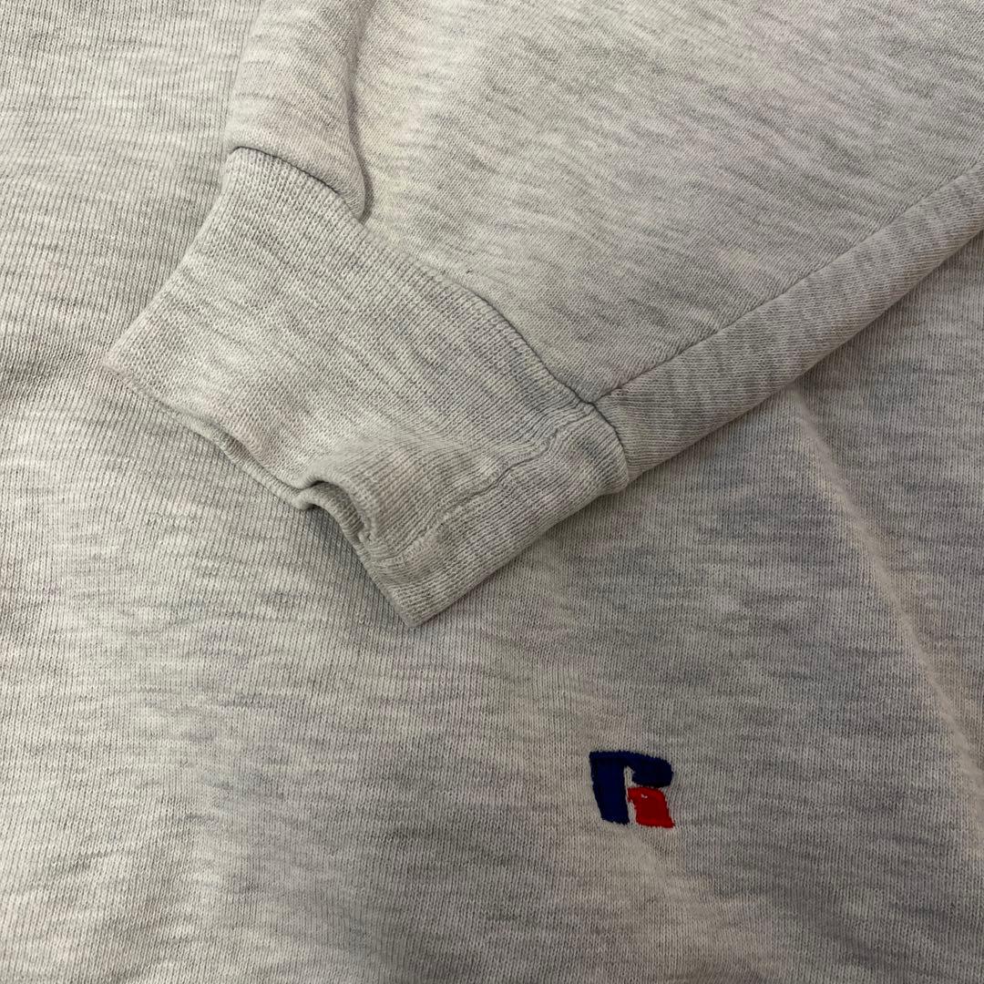 あ*様 90s USA製 ラッセル ハイコットン 無地 グレー スウェット XL