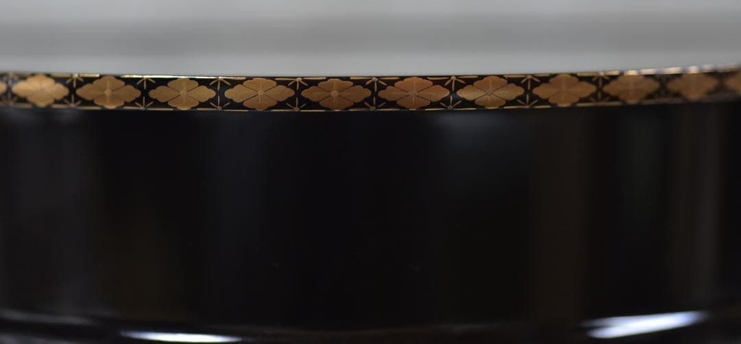 輪島塗　真塗手桶，水指　【極上品】象嵌入り　共箱/お茶道具