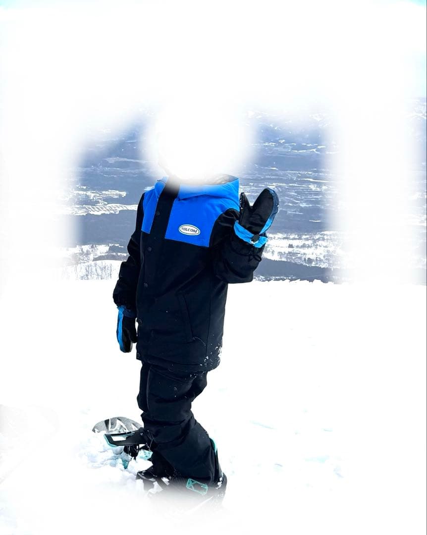 ボルコム　キッズ　スノーボードウェア　Sサイズ　上下セット　ビブパンツ