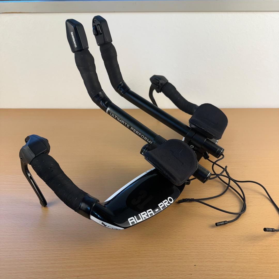 3T AURA カーボンDHハンドルバー＆Di2 電動変速 ブレーキレバーセット