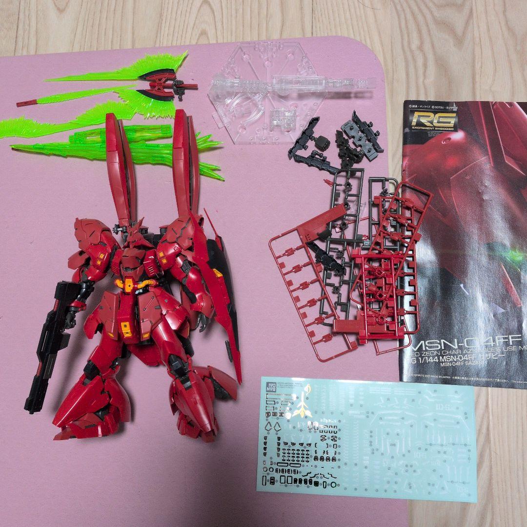 RG 1/144 サザビーFF 完成品 ガンプラ ダブルホーンファンネル 限定