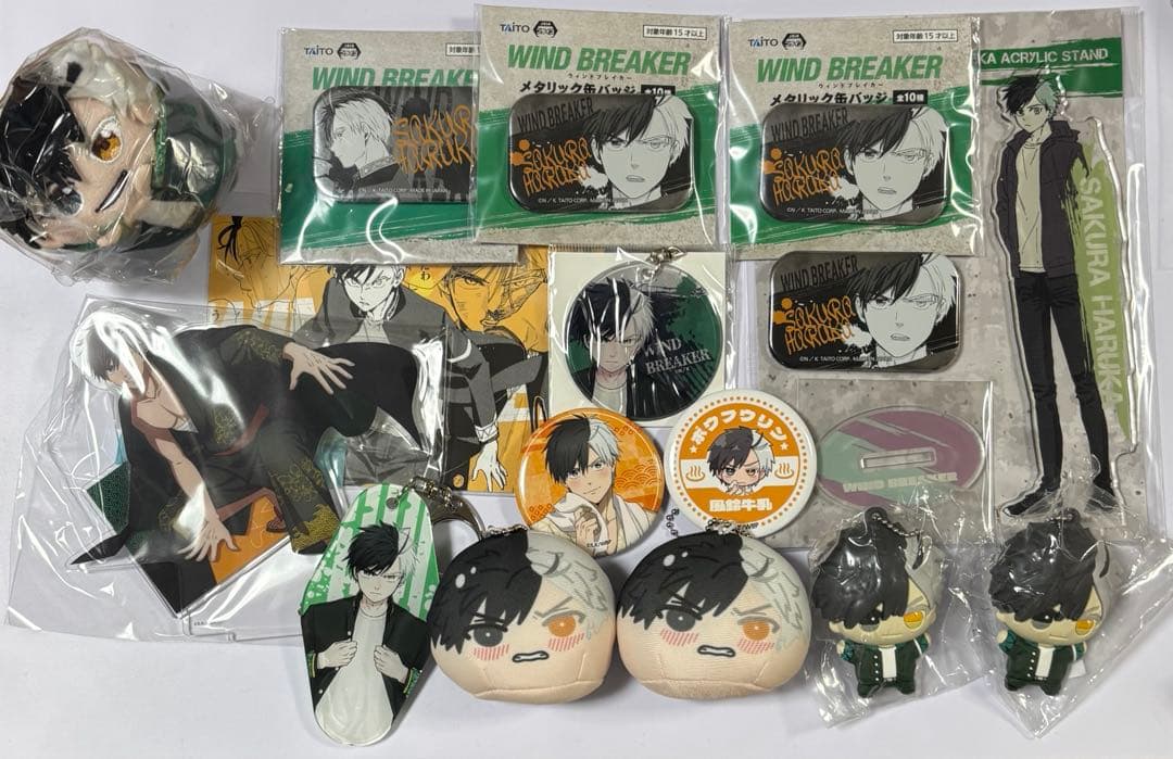 桜遥 缶バッジ ぬいぐるみ アクリルスタンド WIND BREAKER