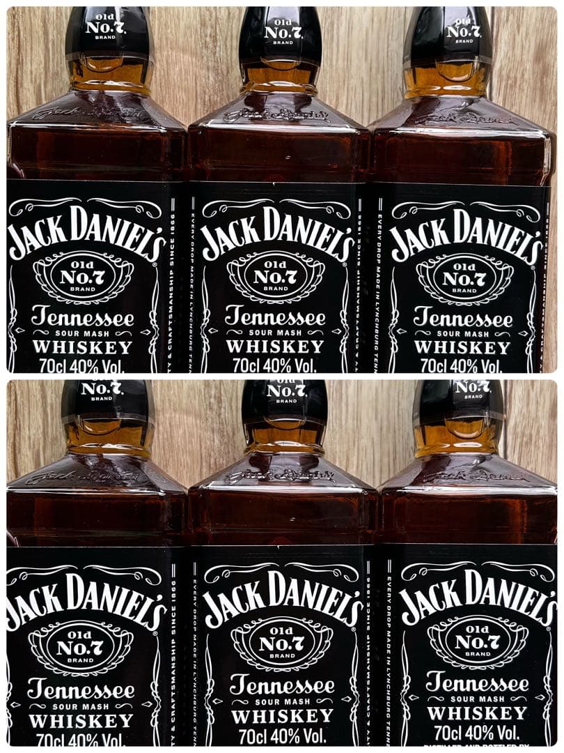 ジャックダニエル　ウイスキー　6本セット　40％　700ml