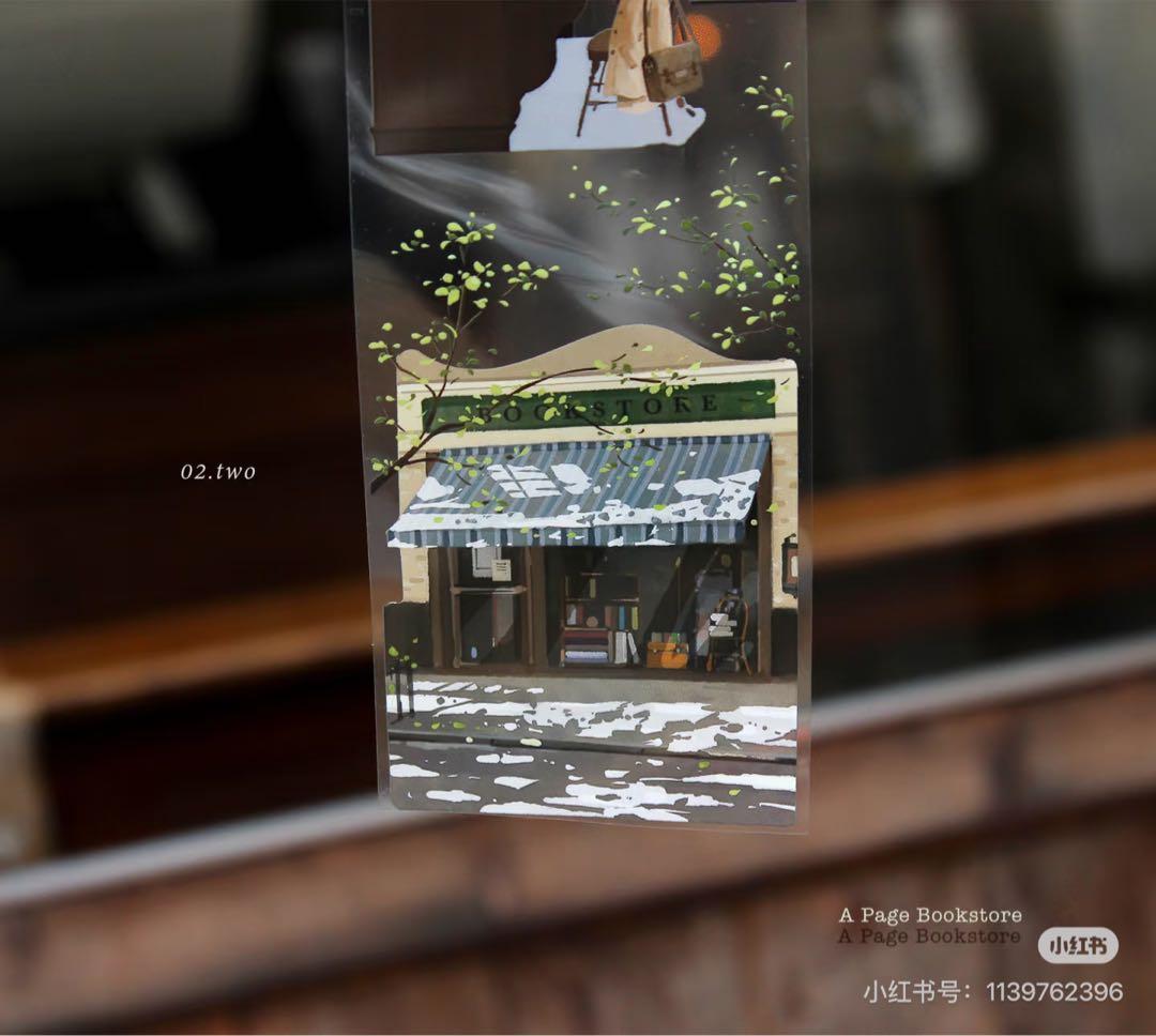 【9433】海外　5m/巻　PETマスキングテープ本棚　本　生活　装飾背景系