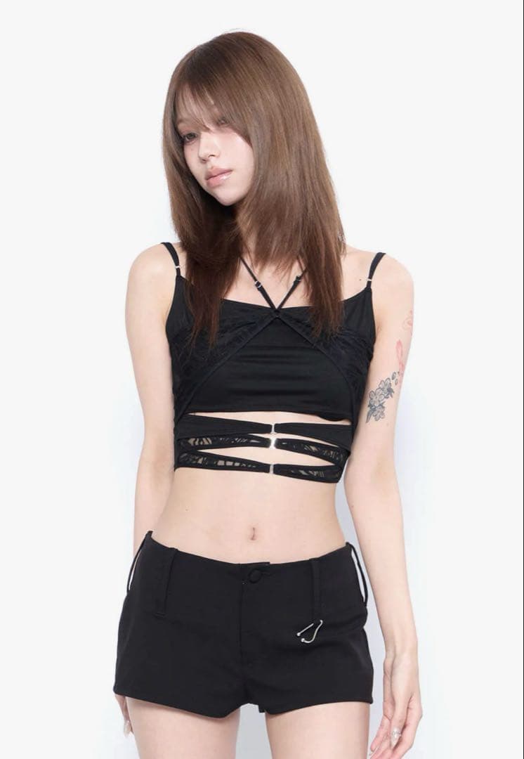 トップス theredthread S lace layered camisole