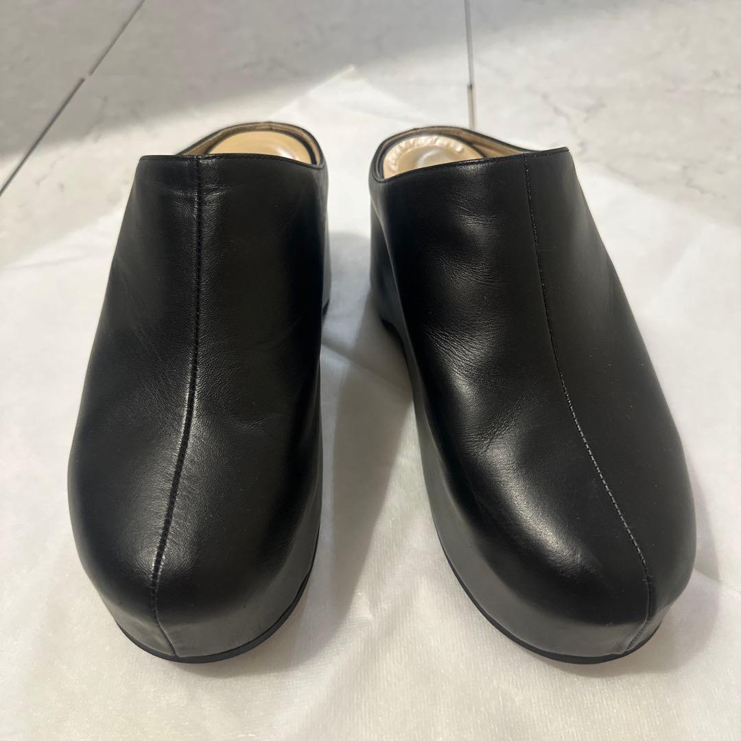 美品CLANE クラネ PLATFORM CLOGS サボ ブラック 37サイズ