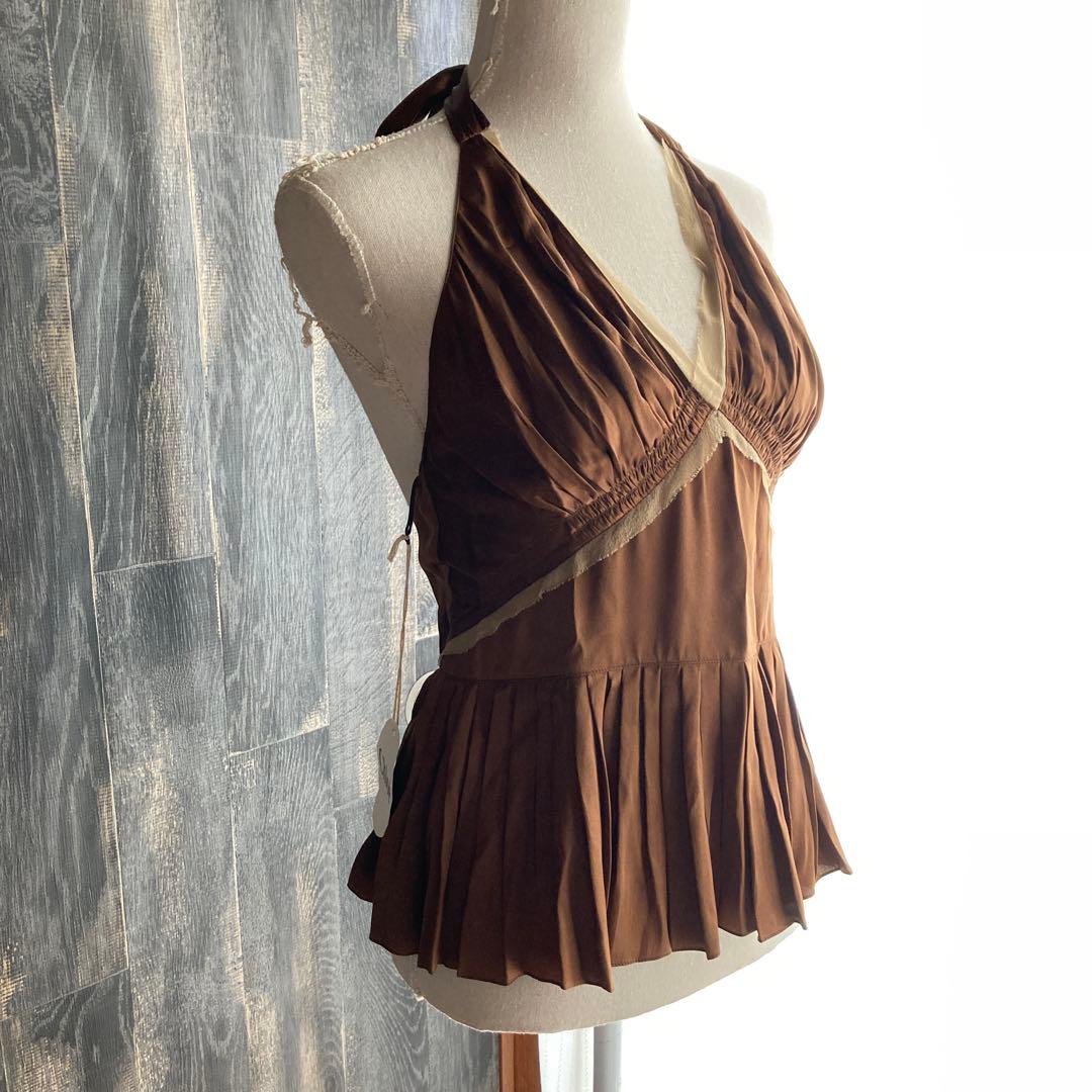 Chloe 新品未使用 キャミソール 定価14万円 ホルターネック フランス製