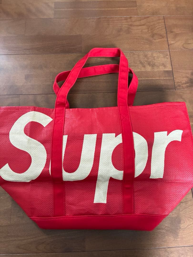 Supreme ショップ袋 赤 大