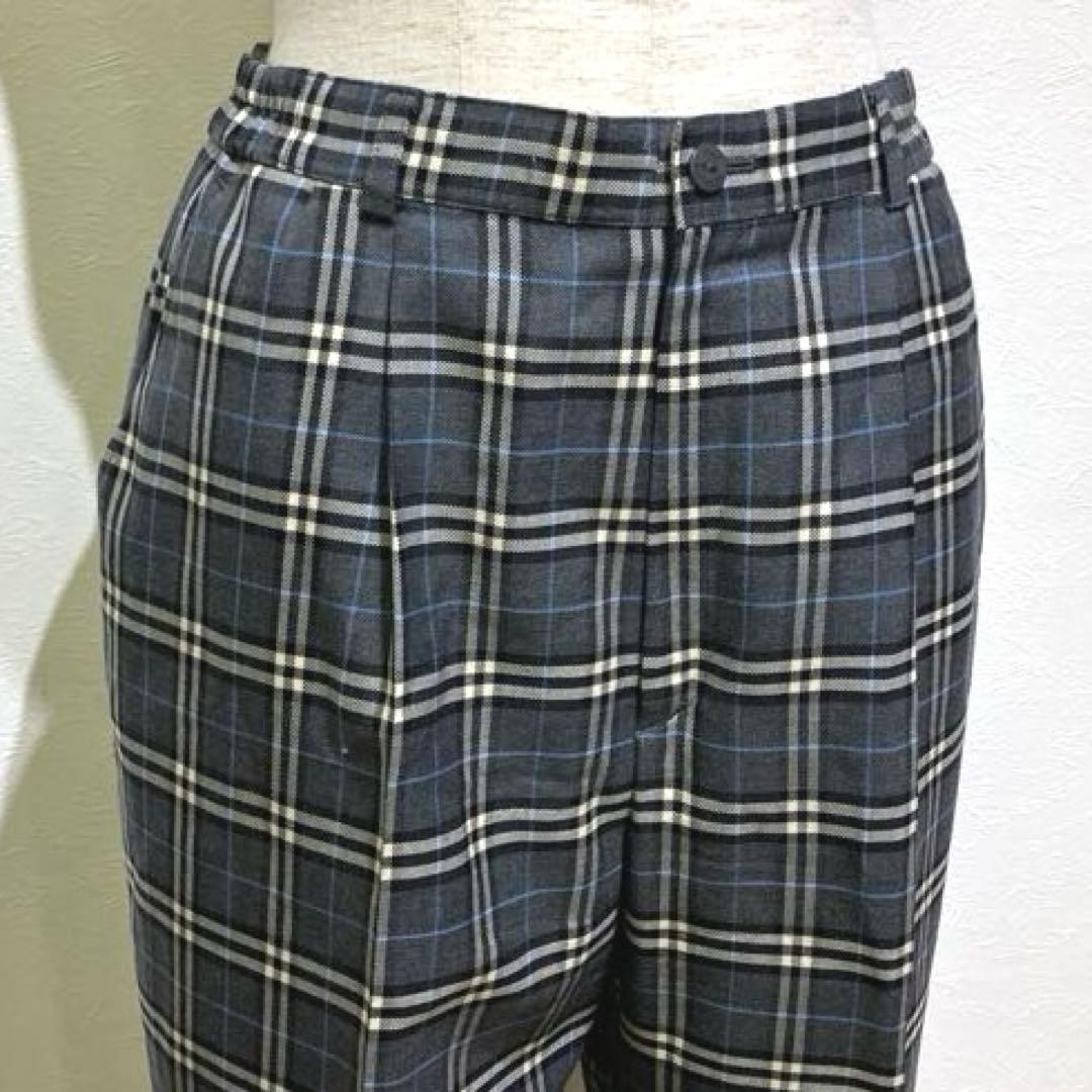 ☆美品☆Burberrys ヴィンテージ　チェック柄パンツ　羊毛　サイズ11AR