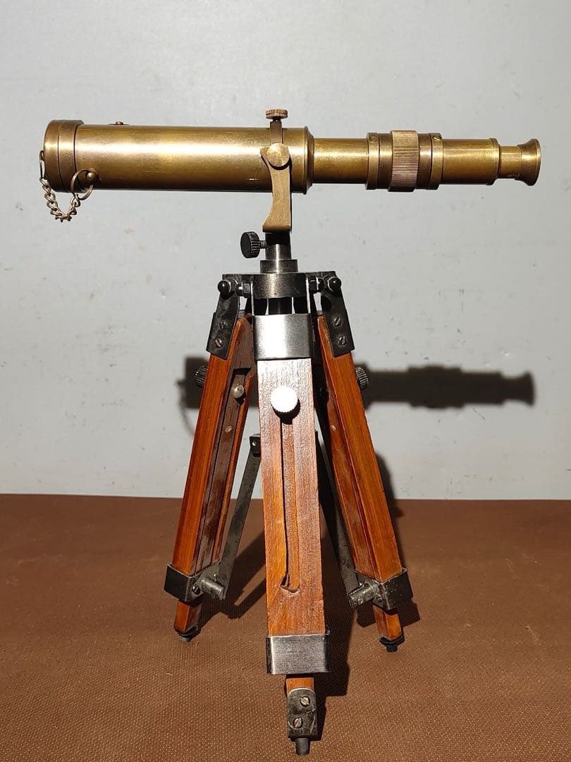 時代物　望遠鏡 純銅製　置物　インテリア