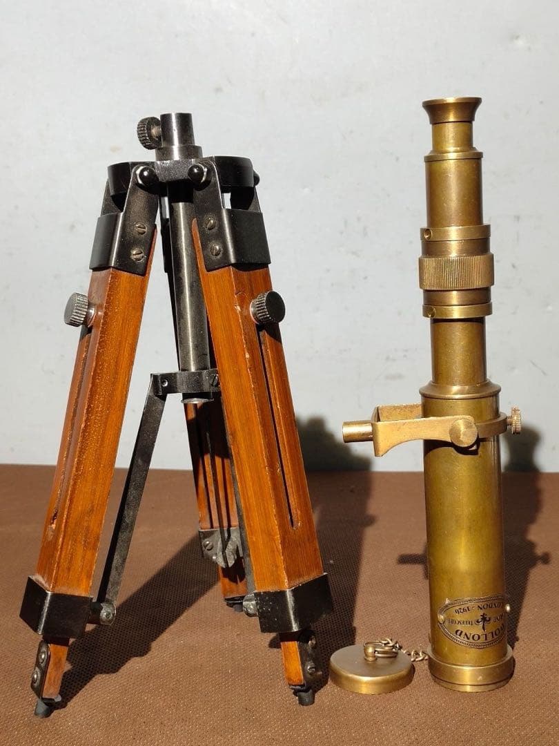 時代物　望遠鏡 純銅製　置物　インテリア