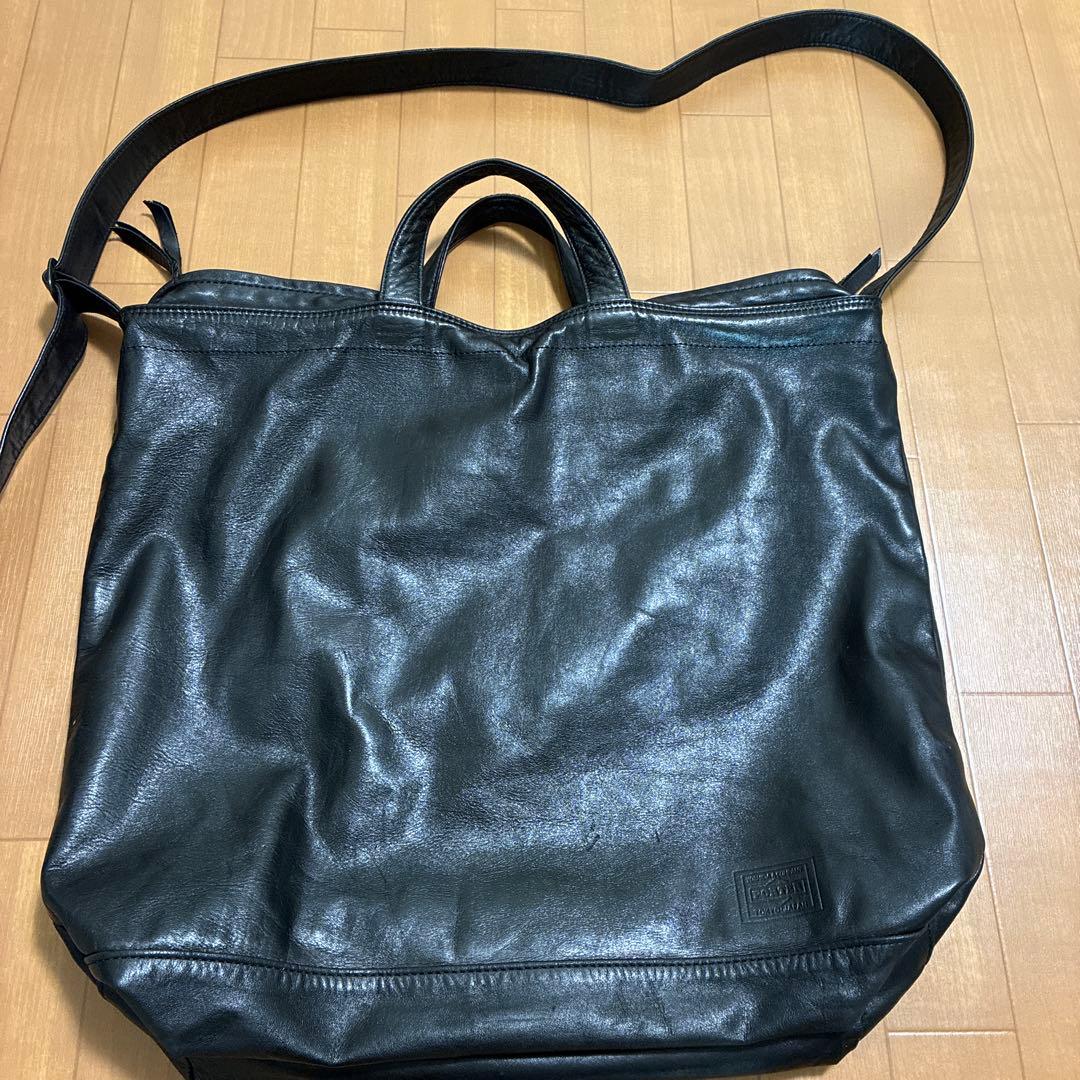 PORTER ショルダーバッグ 黒 レザー