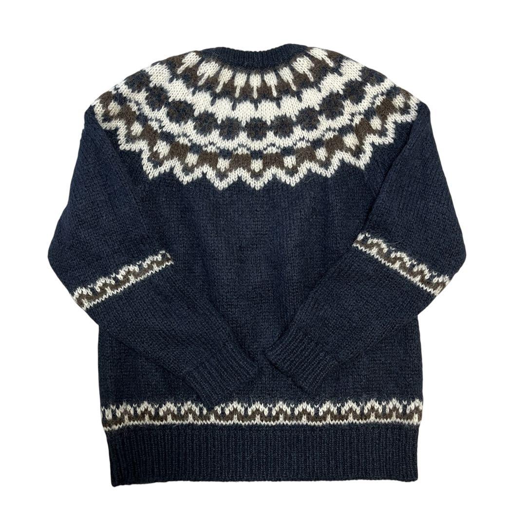 【BATONER】 MOHAIR NORDIC CREW NECKセーター