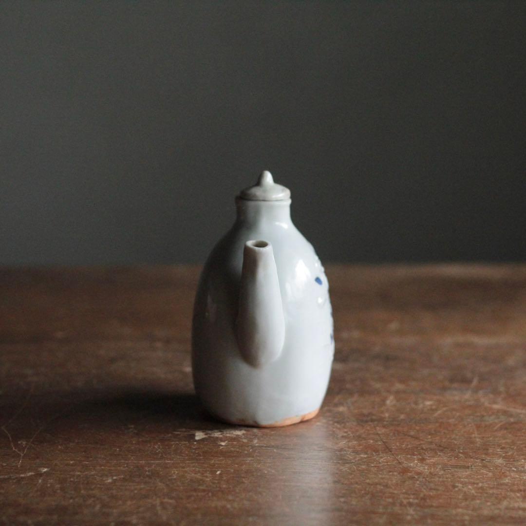 平戸焼 染付 水注 酒次 化粧水入れ 古美術 古道具 アンティーク 疵直し