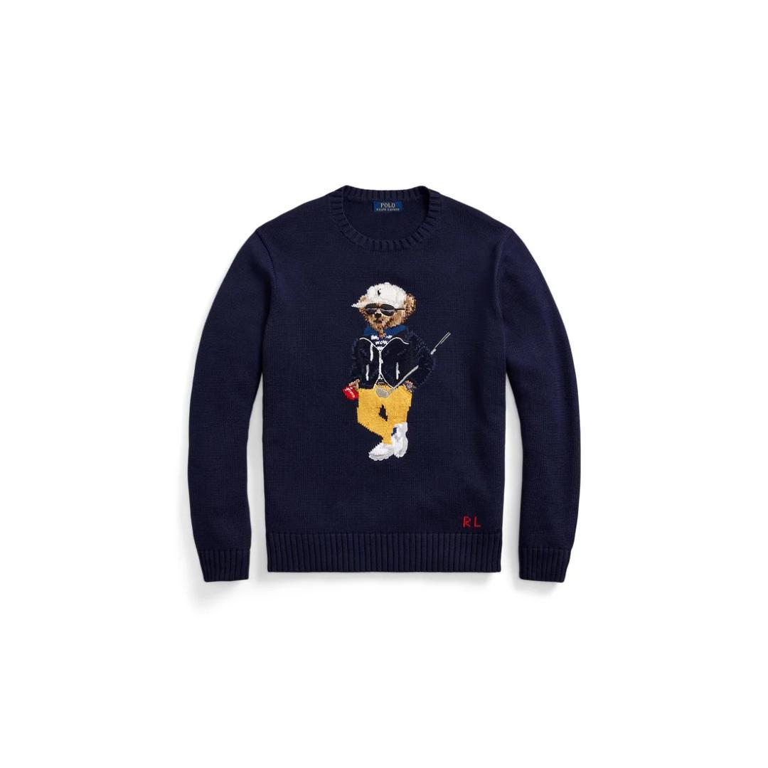 未使用 ポロベアコットンブレンドセーター M ゴルフ RLX POLO GOLF