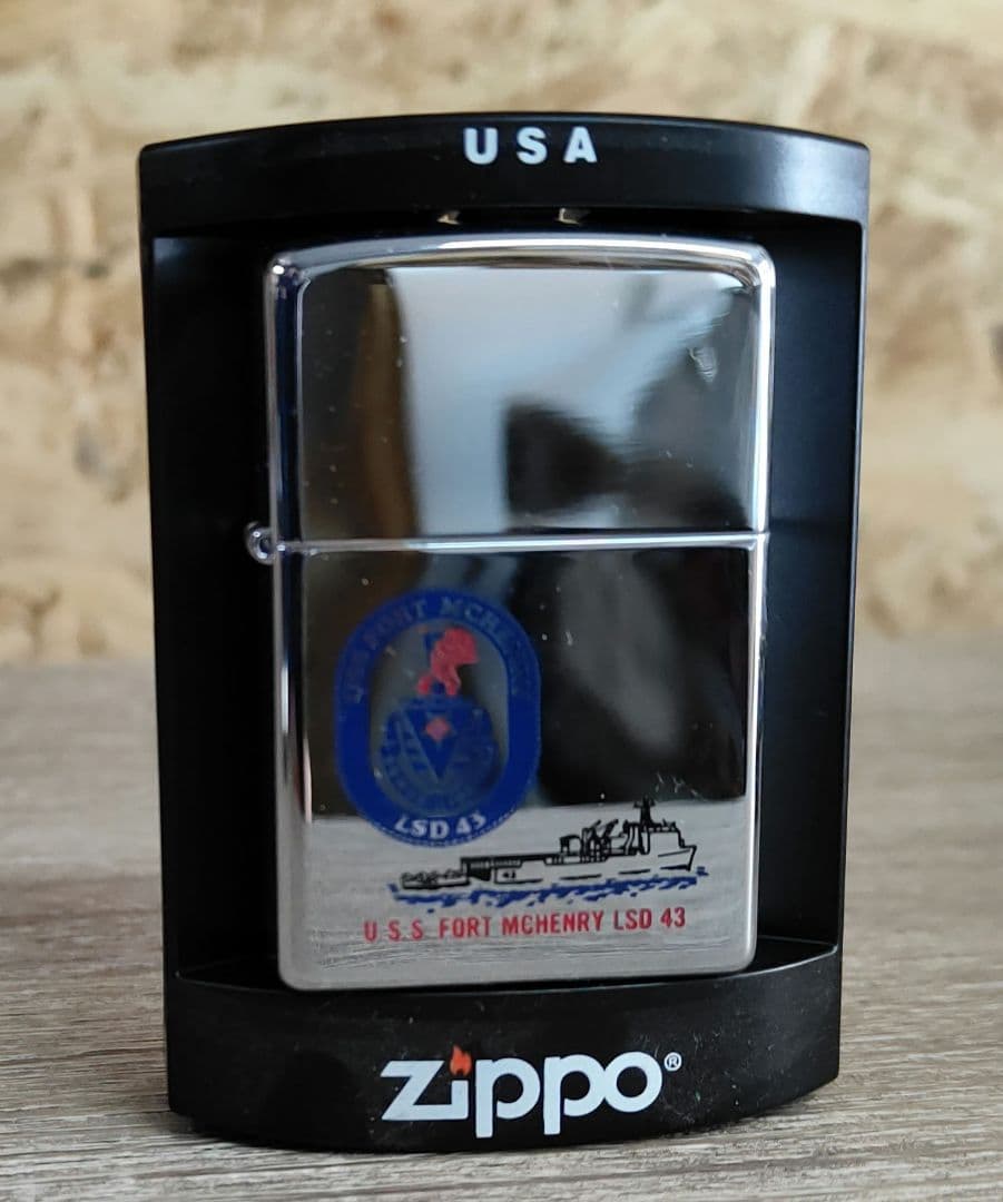 未使用　zippo U.S.S. FORT MCHENRY LSD 43
