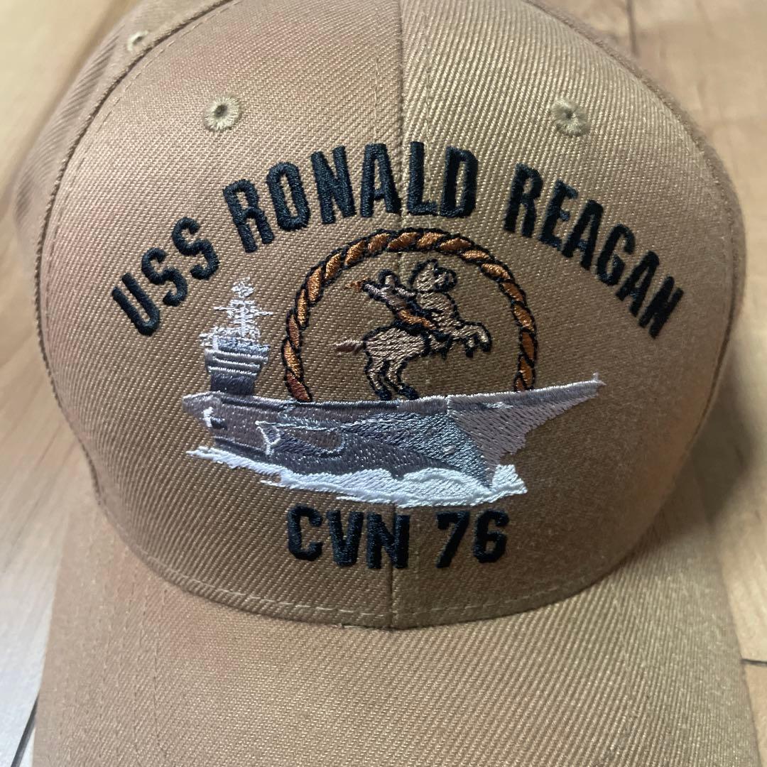 ロナルドレーガン　キャップ　米軍放出品　USNAVY CVN76 空母