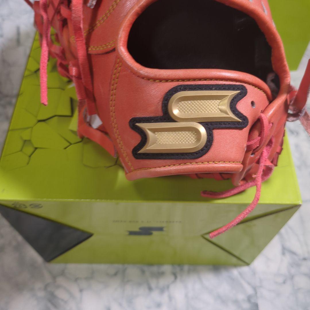 【未使用・タグ付き】プロエッジ 硬式グローブ 外野手　左投げ オレンジ