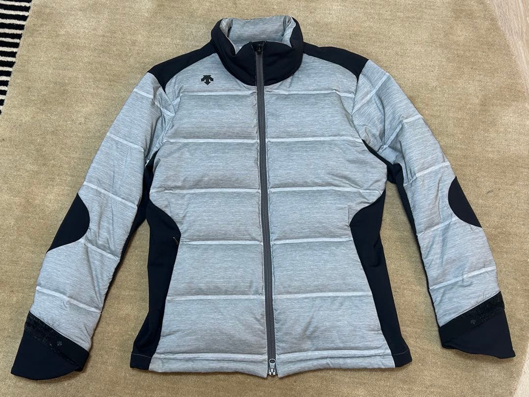 DESCENTE G パディングジャケット グレー/ブラック